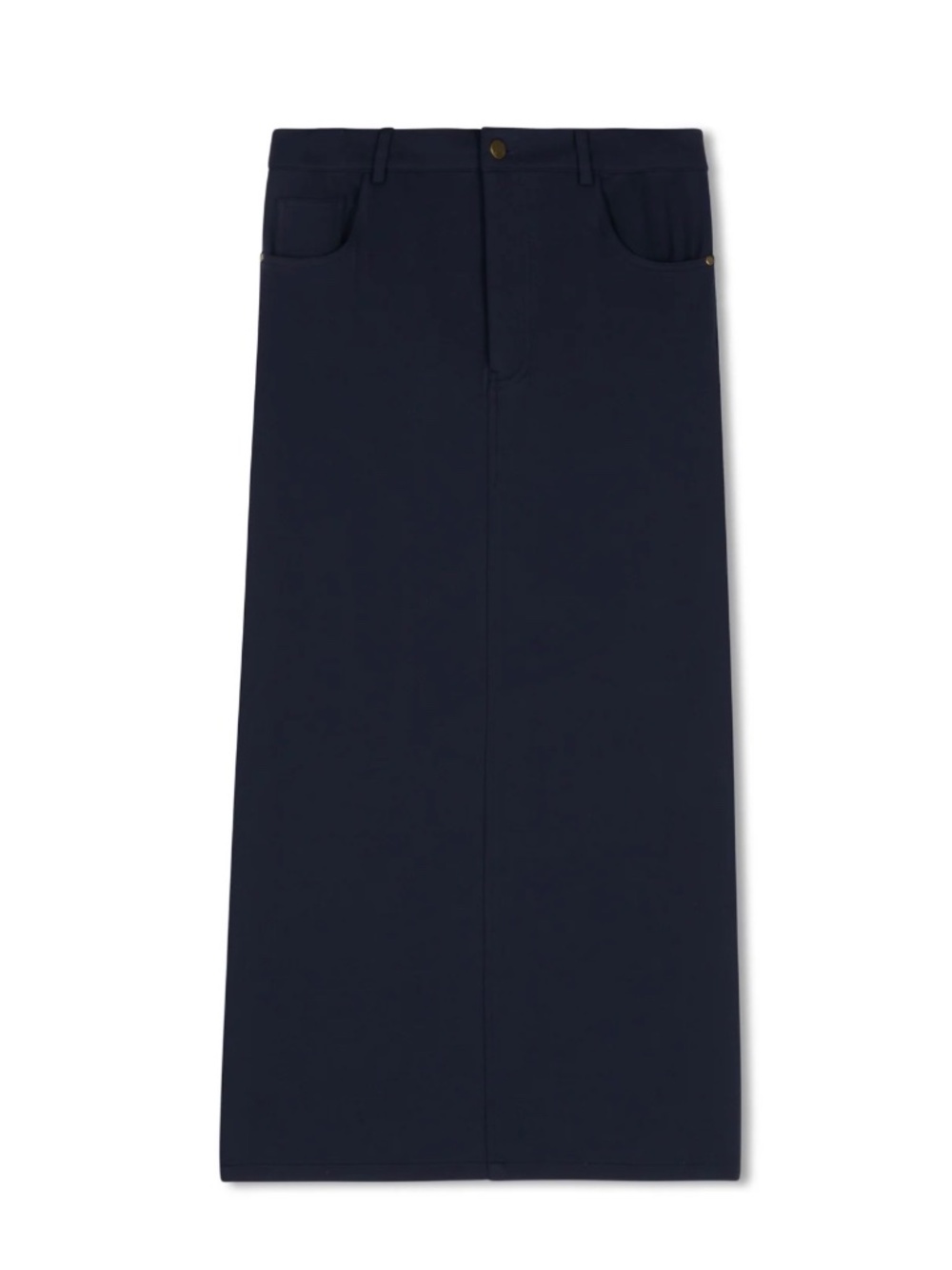 Point Classic Ponte Maxi Skirt Navy Small Women Like New